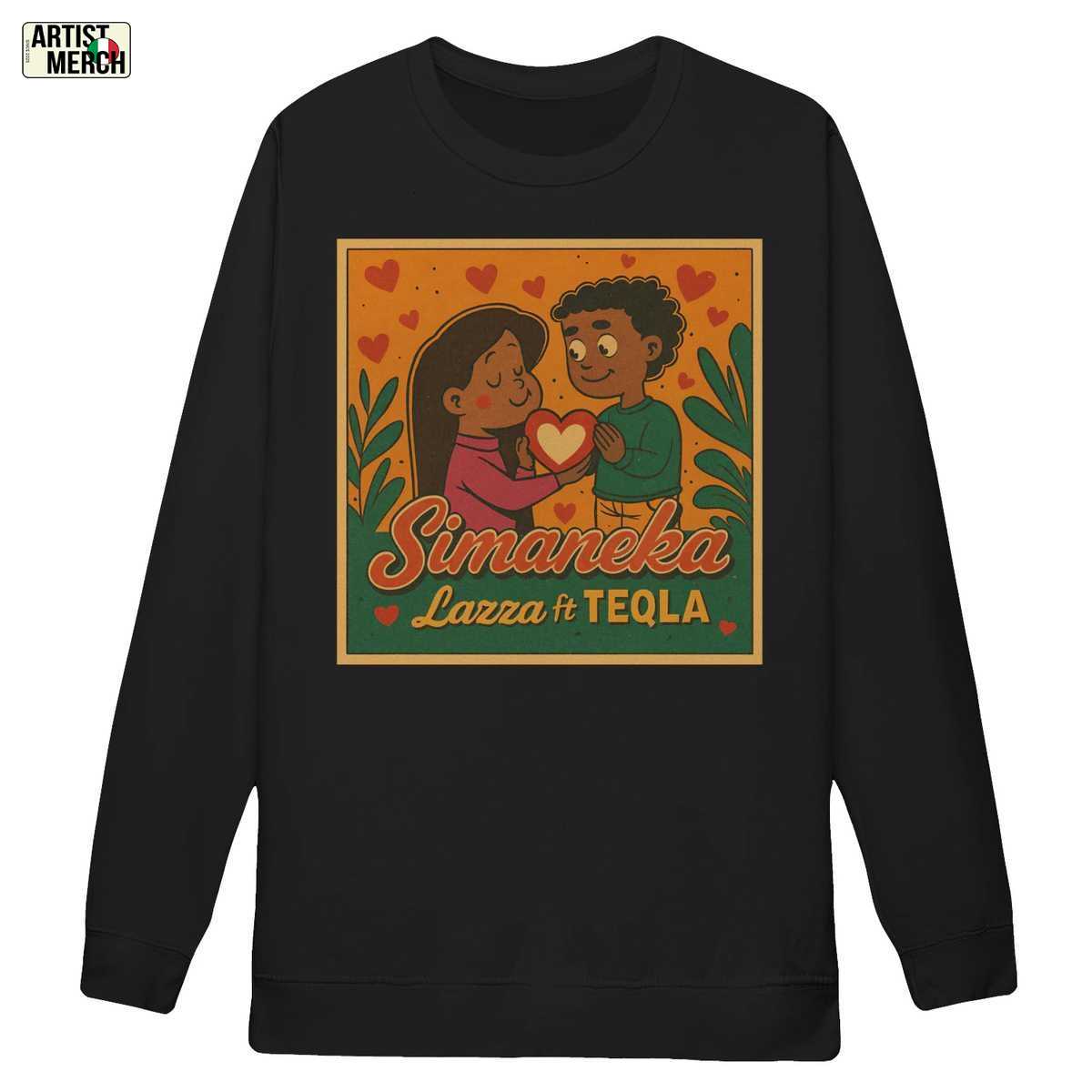 T-shirt Lazza Simaneka: Maglietta Rap Italiano Stile Vintage Romantico 3 T-shirt Lazza Simaneka: Maglietta Rap Italiano Stile Vintage Romantico - Image 3