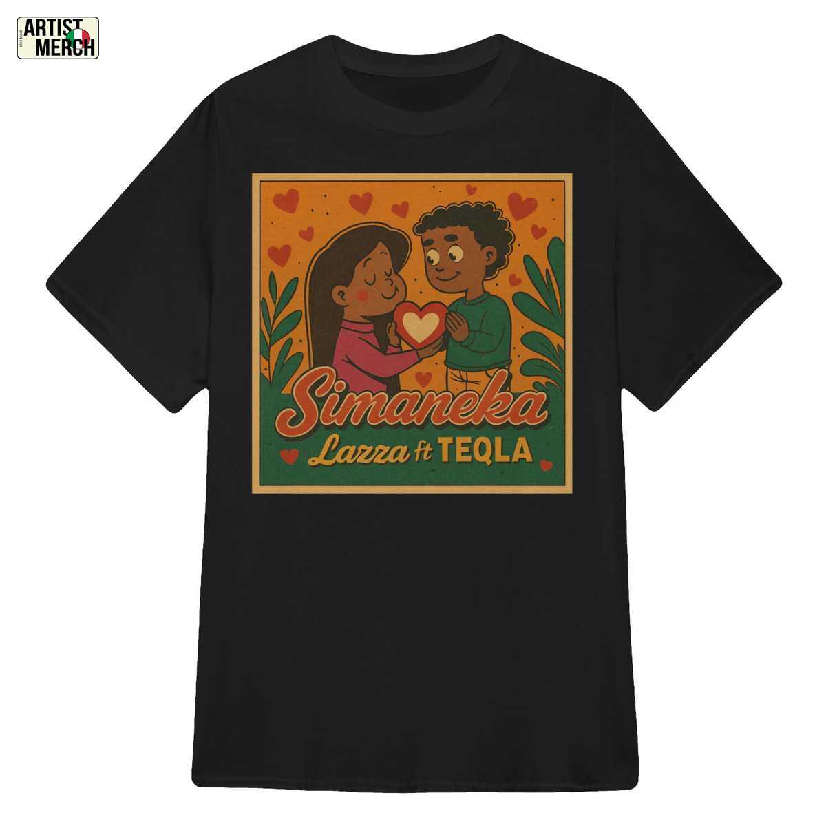 T-shirt Lazza Simaneka: Maglietta Rap Italiano Stile Vintage Romantico 1 T-shirt Lazza Simaneka: Maglietta Rap Italiano Stile Vintage Romantico