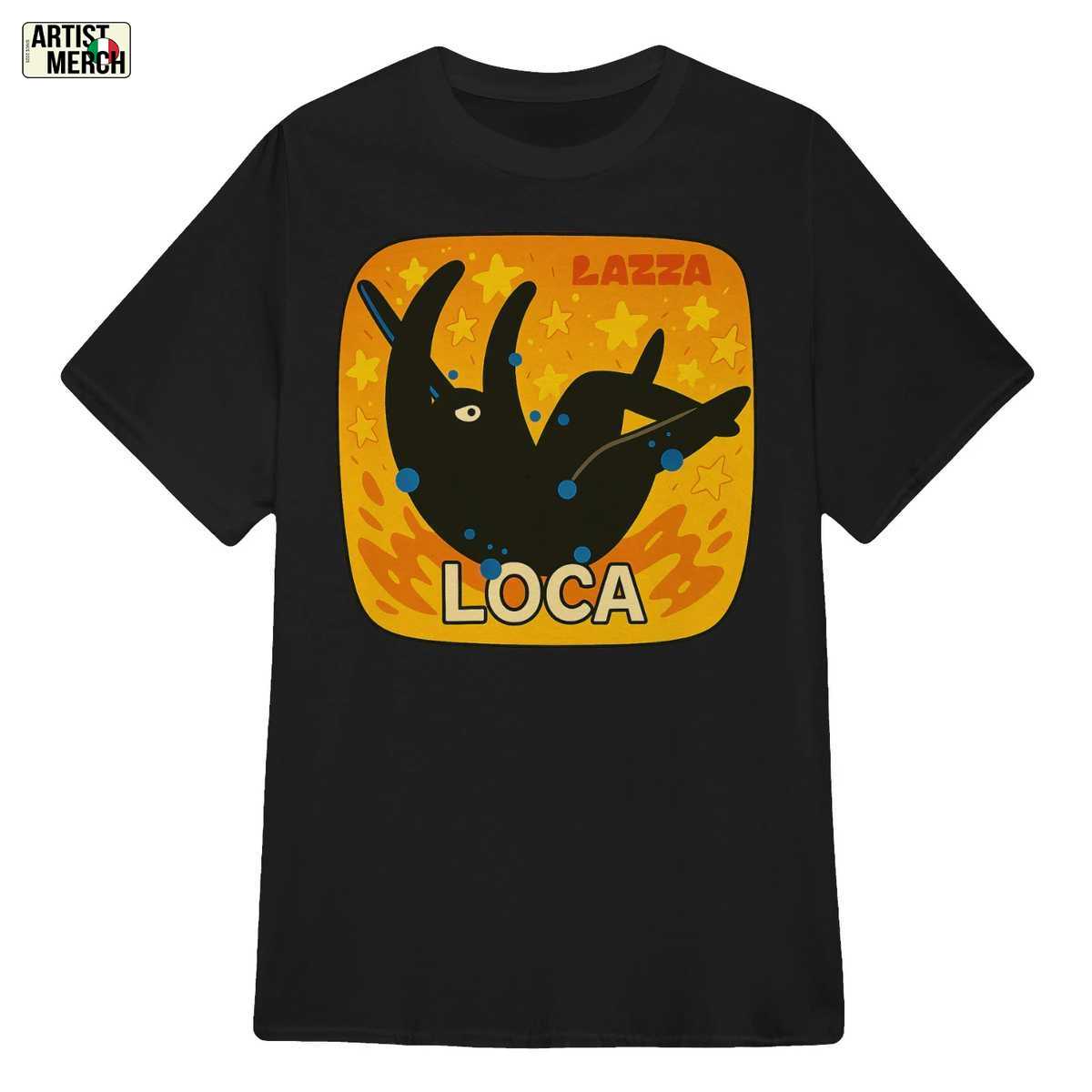 T-shirt Lazza Loca Cartoon | Maglietta Ufficiale Merch Rap Italiano 1 T-shirt Lazza Loca Cartoon | Maglietta Ufficiale Merch Rap Italiano