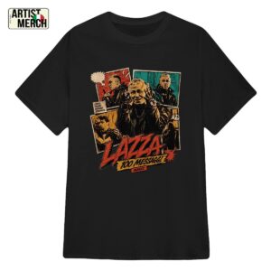 Maglietta Lazza 100 Messaggi T-Shirt Unisex Stile Fumetto Vintage