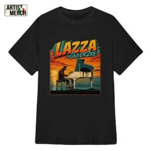 T-Shirt Lazza Ouver2re Pianoforte - Merch Ufficiale Tramonto