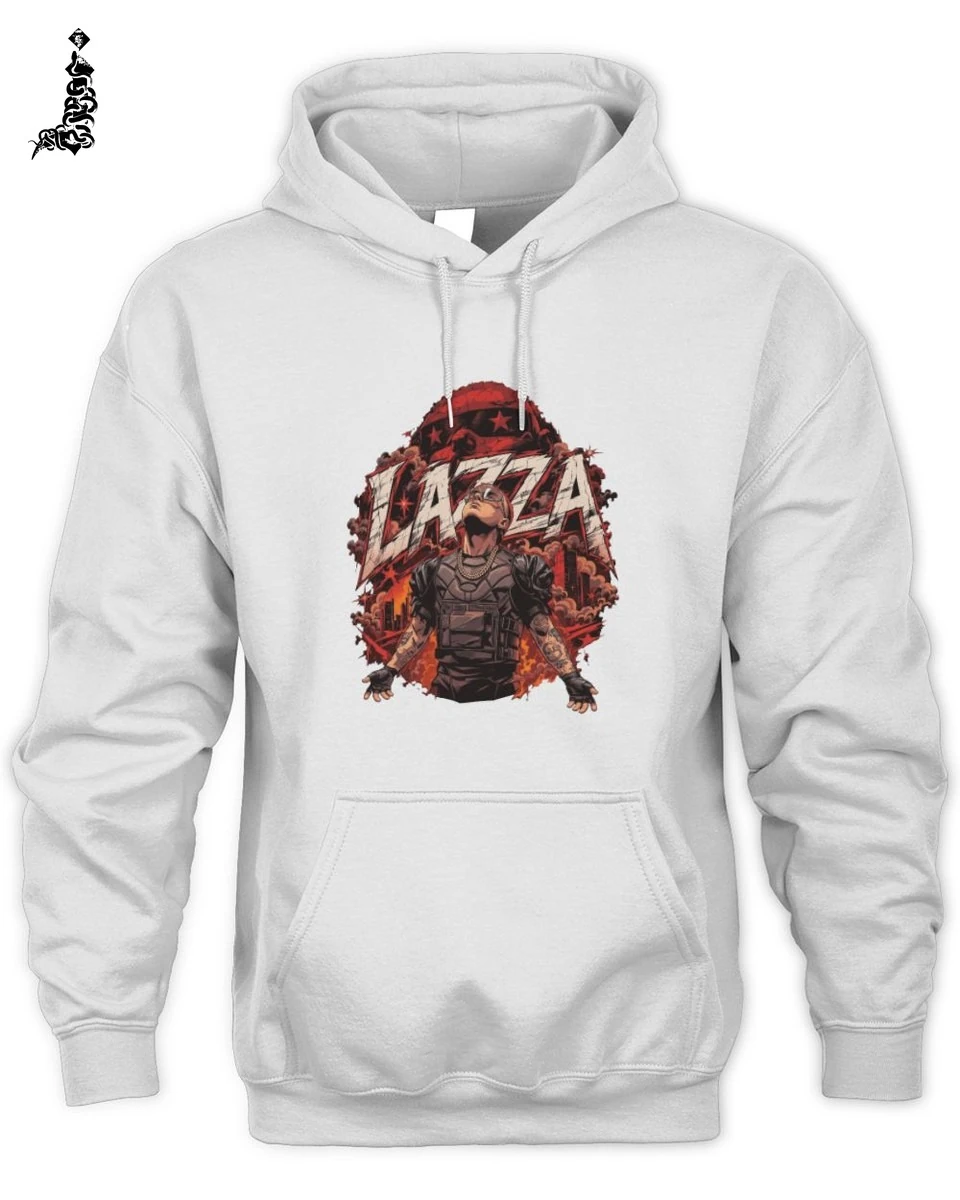 T-Shirt Lazza Merch Bootleg Rap Grafica Vintage Anni 90 Unisex 2 Lazza Rap Merch