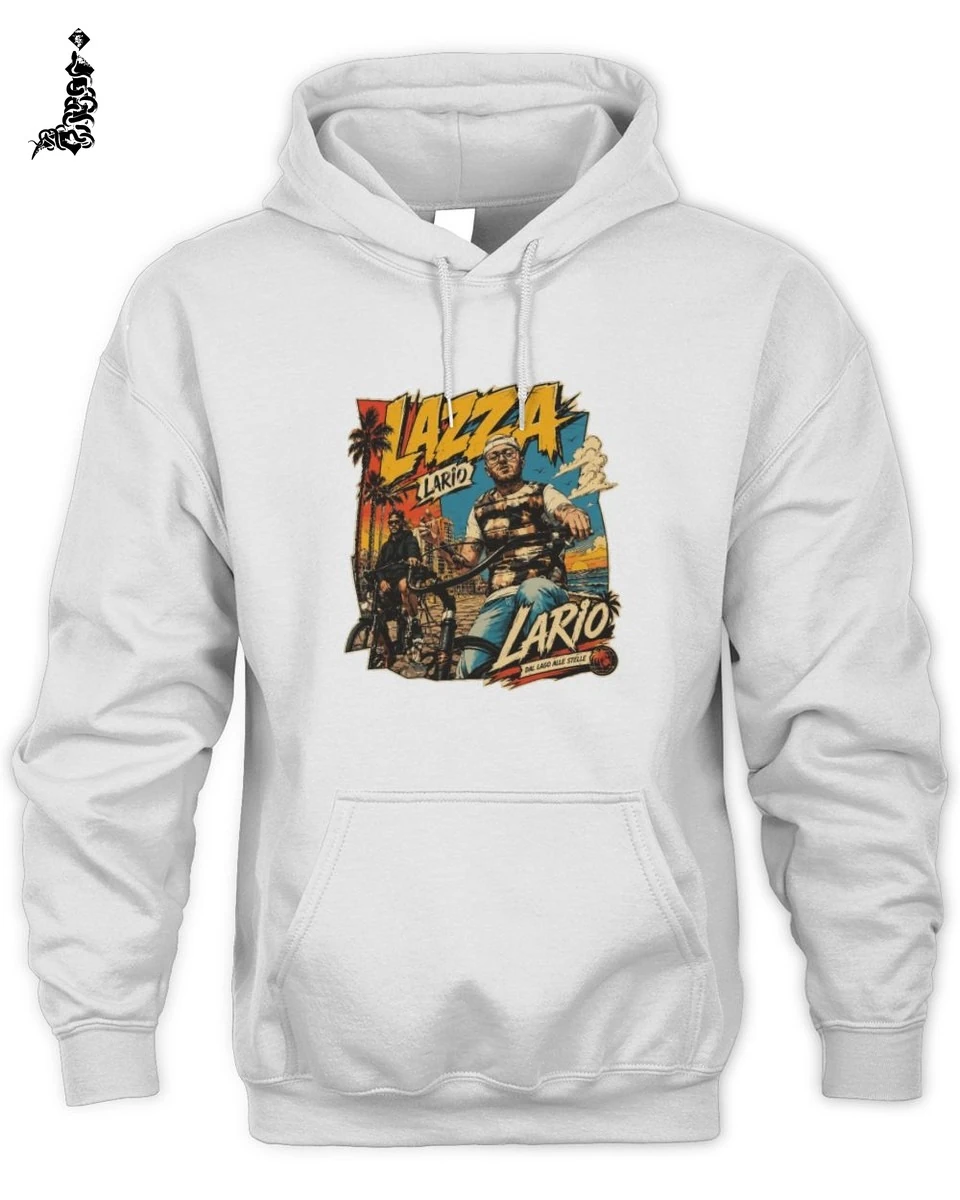 T-Shirt Unisex Lazza Merch Bianco Stile Vintage Rap Estivo 2 Lazza Rap Merch