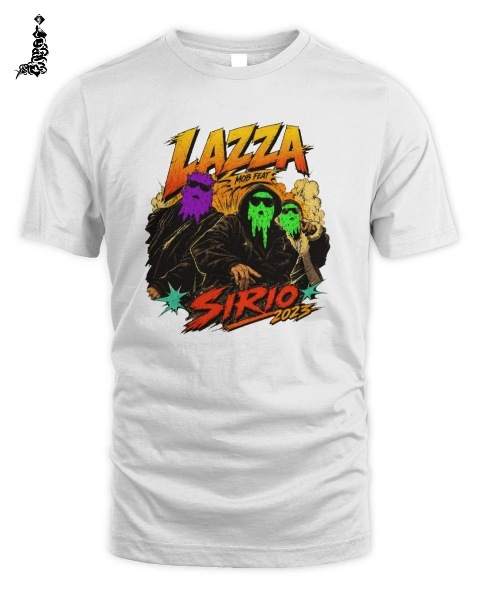 T-Shirt Lazza Merch Unisex Grafica Retrò Slime Verde Sirio 1 Lazza Rap Merch